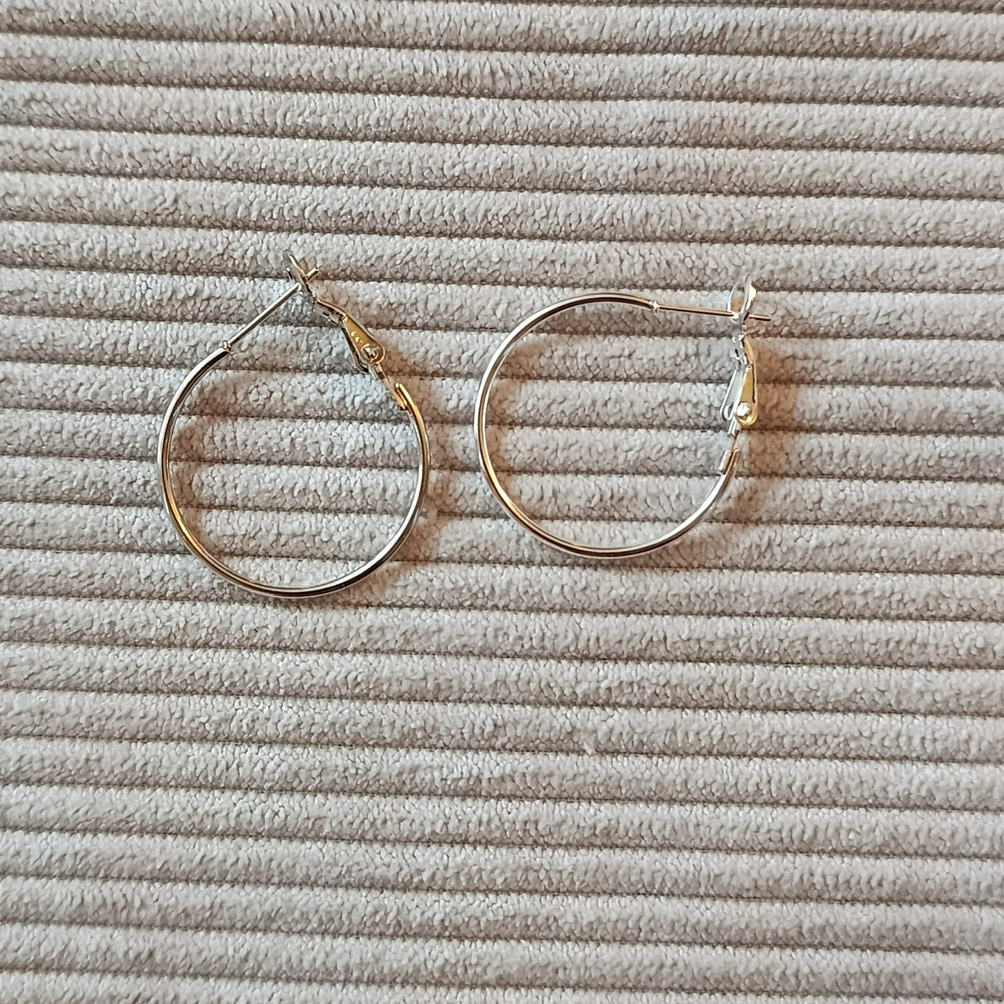 Créoles interchangeables argentée diamètre 2.5cm