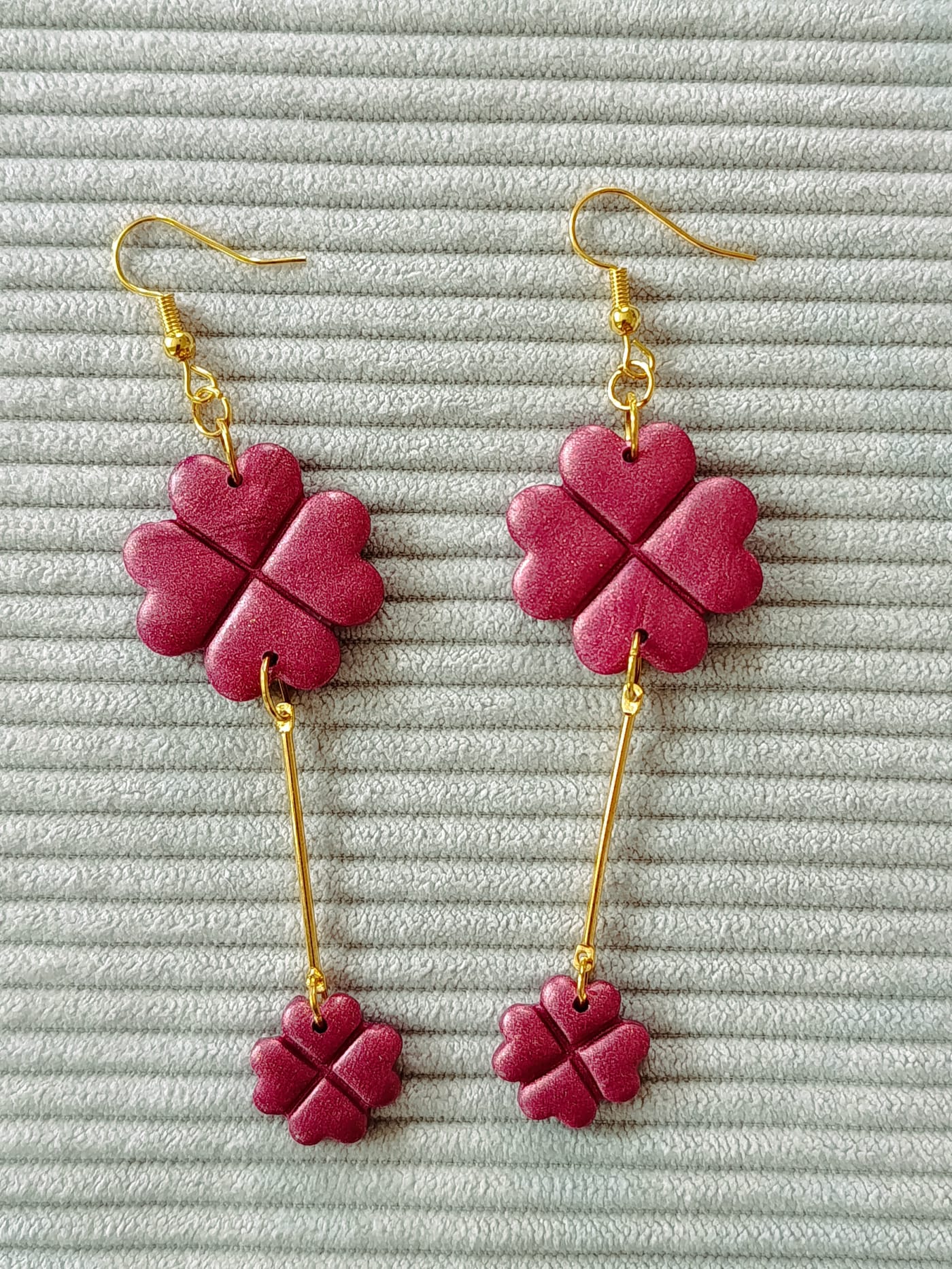 Boucles d'oreilles "Trèfles à 4 feuilles"