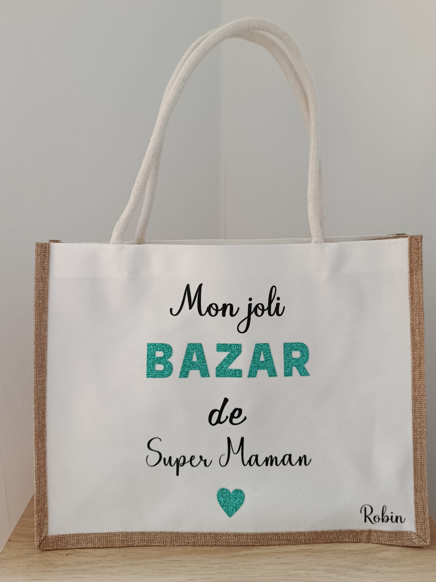 Sac cabas "Mon joli bazar de ... "