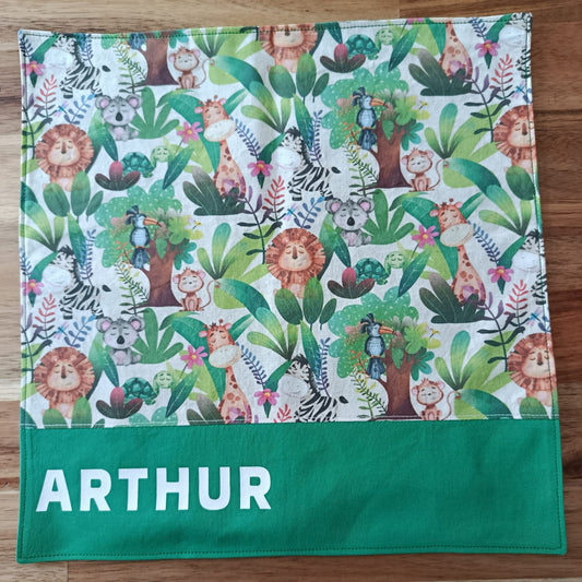 Serviette de table 30*30cm jungle personnalisée