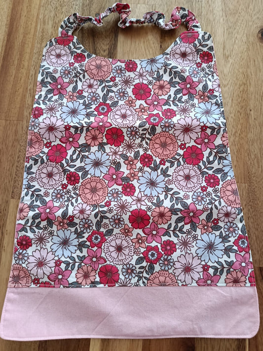 Serviette élastique fleurie personnalisée