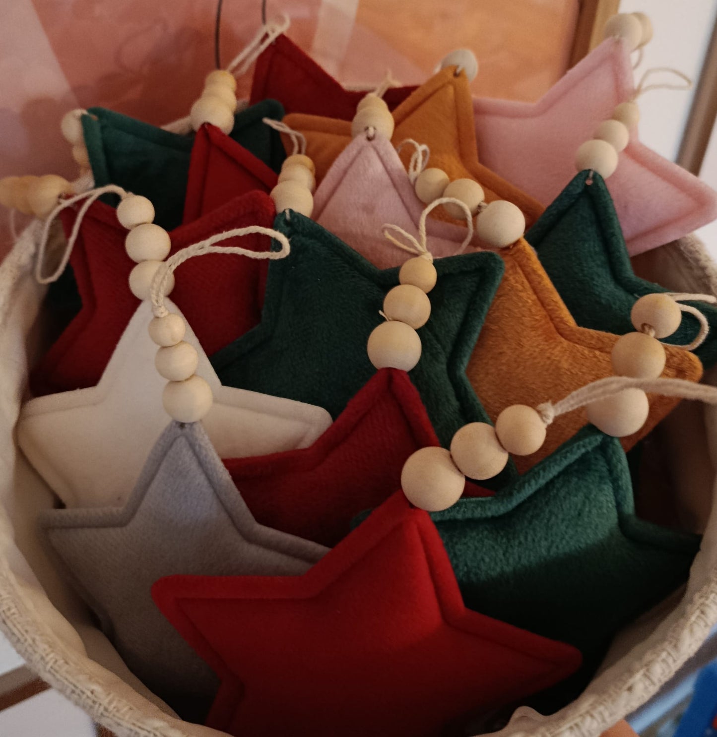 Etoile de Noël personnalisées à suspendre