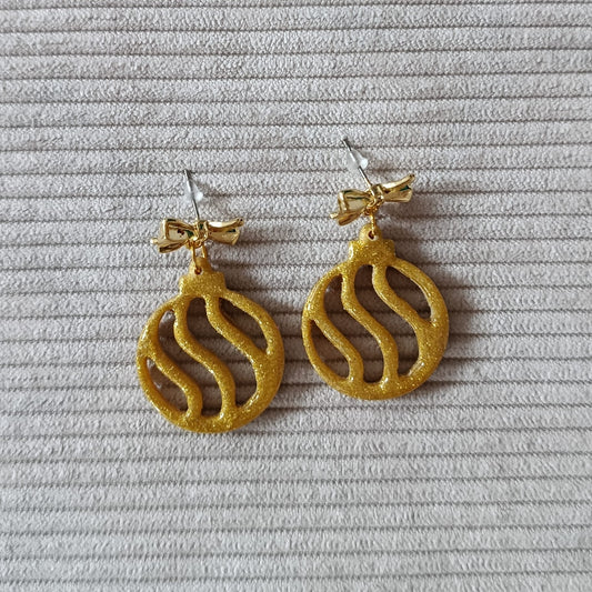 Boucles d'oreilles "Boules de Noël"
