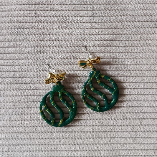 Boucles d'oreilles "Boules de Noël"