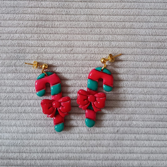 Boucles d'oreilles "Sucre d'orge"