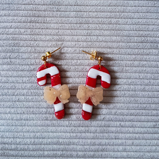 Boucles d'oreilles "Sucre d'orge"