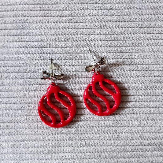 Boucles d'oreilles "Boule de noël"