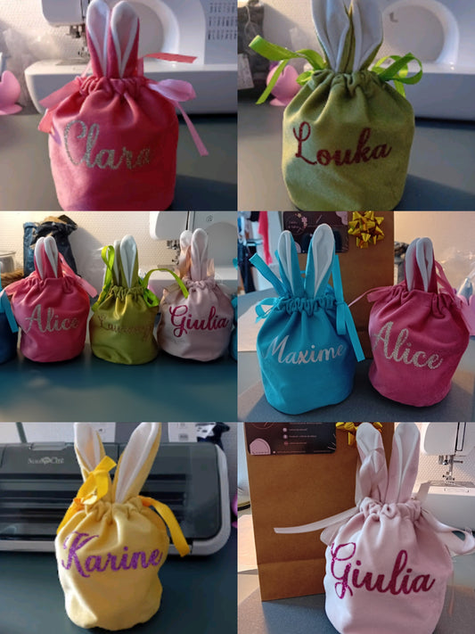Pochon lapin de Pâques